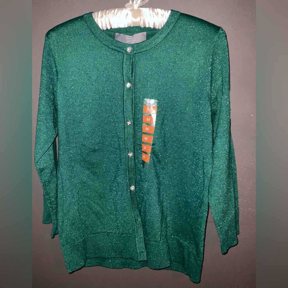 Green Sparkly Cardigan
